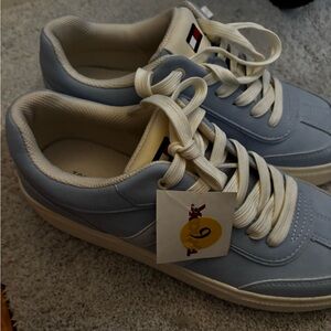 Tommy Hilfiger Sky Blue Sneakers with White Trim